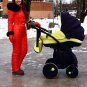 2 in 1 Mens Womens Winter Snow Suit Set Overall Outwear Ski Anzug Nylon Red Blac