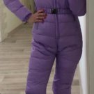 Ski Suit Mens Womens Winter Snow Glanz Nylon Anzug Shine Overall One Piece Silve