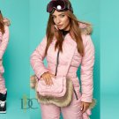 Womens Winter Overall + Gloves Bag Snowsuit Skisuit Outwear Outfit Skianzug Suit