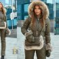 Womens Winter Overall + Gloves Bag Snowsuit Skisuit Outwear Outfit Skianzug Suit