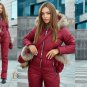 Womens Winter Overall + Gloves Bag Snowsuit Skisuit Outwear Outfit Skianzug Suit