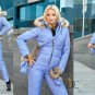 Womens Winter Overall + Gloves Bag Snowsuit Skisuit Outwear Outfit Skianzug Suit