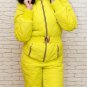 Winter Jumpsuit Sport Ski Suit Set Romper Warm Playsuit Fur Hot Pink Yellow Blue