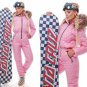 Man Woman Winter Ski Suit Snow Nylon Waterproof Warm Outwear Outfut Anzug Snowbo