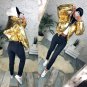 Mens Womens Metallic Jacket Silver Red Pink Gold Blue Winter Ski Nylon Glanz Glo