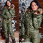 Winter Jumpsuit Womens Playsuit Romper Warm Suit Set Sport Ski Snowbord