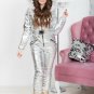 Winter Jumpsuit Women Men Playsuit Silver Snowsuit Outwear Outfit Sport Ski Warm