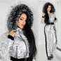 Womens Winter Jumpsuit Tracksuit Romper Overall Ski Sport Warm Playsuit Fur Pink