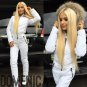 Womens Winter Jumpsuit Tracksuit Romper Overall Ski Sport Warm Playsuit Fur Pink