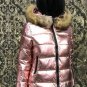 Men Women Active Wear Top Jacket Ski Snow Nylon Shine Glanz Silver Metallic Fur