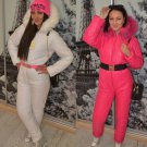 Woman Man Fashion Jumpsuit Overall Nylon Winter One Piece Ski Suit Tracksuit Fur