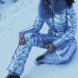 Ski Suit 2 in 1 Mens Womens Winter Snow Glanz Nylon Anzug Shine Overall One Piec