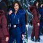 Winter Skisuit Snowsuit Ski Suit Overall Snow Wet Look Gloss Shine Nylon Anzug