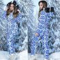 Winter Skisuit Snowsuit Ski Suit Overall Snow Wet Look Gloss Shine Nylon Anzug