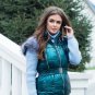 Man Woman Winter Suit Vest Jacket Pants Trousers Sport Outwear Silver Metallic
