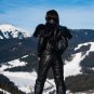 Winter Skisuit Snowsuit Ski Suit Overall Black Wet Look Gloss Shine Nylon Leathe