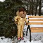 Metallic Ski Snowsuit Suit Romper Jumpsuit Winter Children Baby Glanznylon Shine