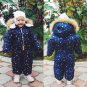 Metallic Ski Snowsuit Suit Romper Jumpsuit Winter Children Baby Glanznylon Shine