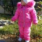 Metallic Ski Snowsuit Suit Romper Jumpsuit Winter Children Baby Glanznylon Shine