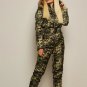 Camouflage Snowsuit Ski Suit Male Female Mens Womens Green White Overall Outwear