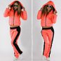 2 pcs Man Woman Warm Winter Ski Suit Track Sport Jacket Pants Outwear Neon Nylon