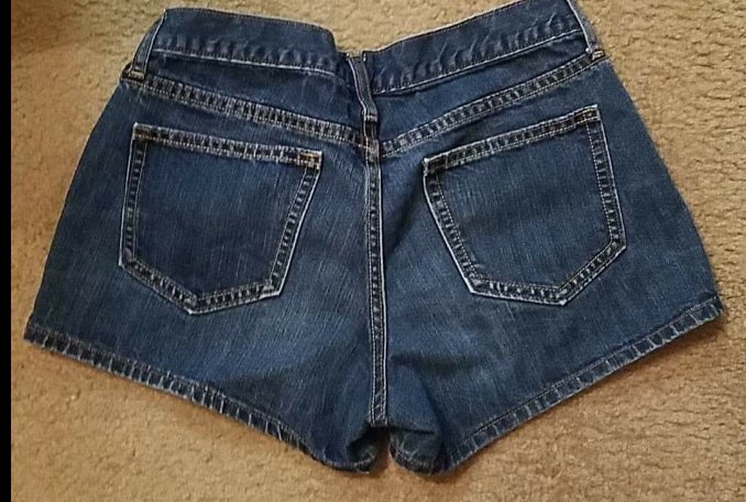 Old navy blue jean shorts