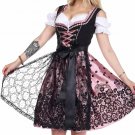 0203 Oktoberfest Bavarian Dirndl Dress 3 pieces - Included apron and white blouse