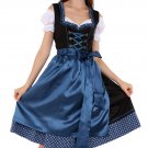 1302 Oktoberfest Bavarian Dirndl Dress 3 pieces - Included apron and white blouse
