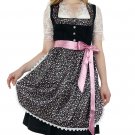 0451 Oktoberfest Bavarian Dirndl Dress 3 pieces - Included apron and white blouse