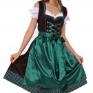 1304 Oktoberfest Bavarian Dirndl Dress 3 pieces - Included apron and white blouse