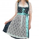 0651 Oktoberfest Bavarian Dirndl Dress 3 pieces - Included apron and white blouse
