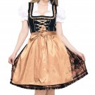 0433 Oktoberfest Bavarian Dirndl Dress 3 pieces - Included apron and white blouse