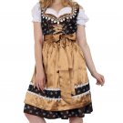 0852 Oktoberfest Bavarian Dirndl Dress 3 pieces - Included apron and white blouse