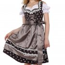 0854 Oktoberfest Bavarian Dirndl Dress 3 pieces - Included apron and white blouse