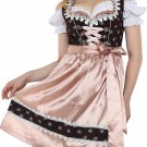 0857 Oktoberfest Bavarian Dirndl Dress 3 pieces - Included apron and white blouse