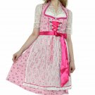 0650 Oktoberfest Bavarian Dirndl Dress 3 pieces - Included apron and white blouse