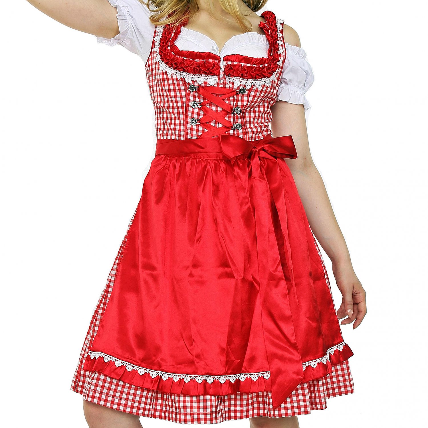 0750 Oktoberfest Bavarian Dirndl Dress 3 pieces - Included apron and ...