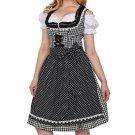 0751 Oktoberfest Bavarian Dirndl Dress 3 pieces - Included apron and white blouse