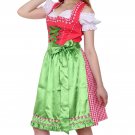 0471 Oktoberfest Bavarian Dirndl Dress 3 pieces - Included apron and white blouse