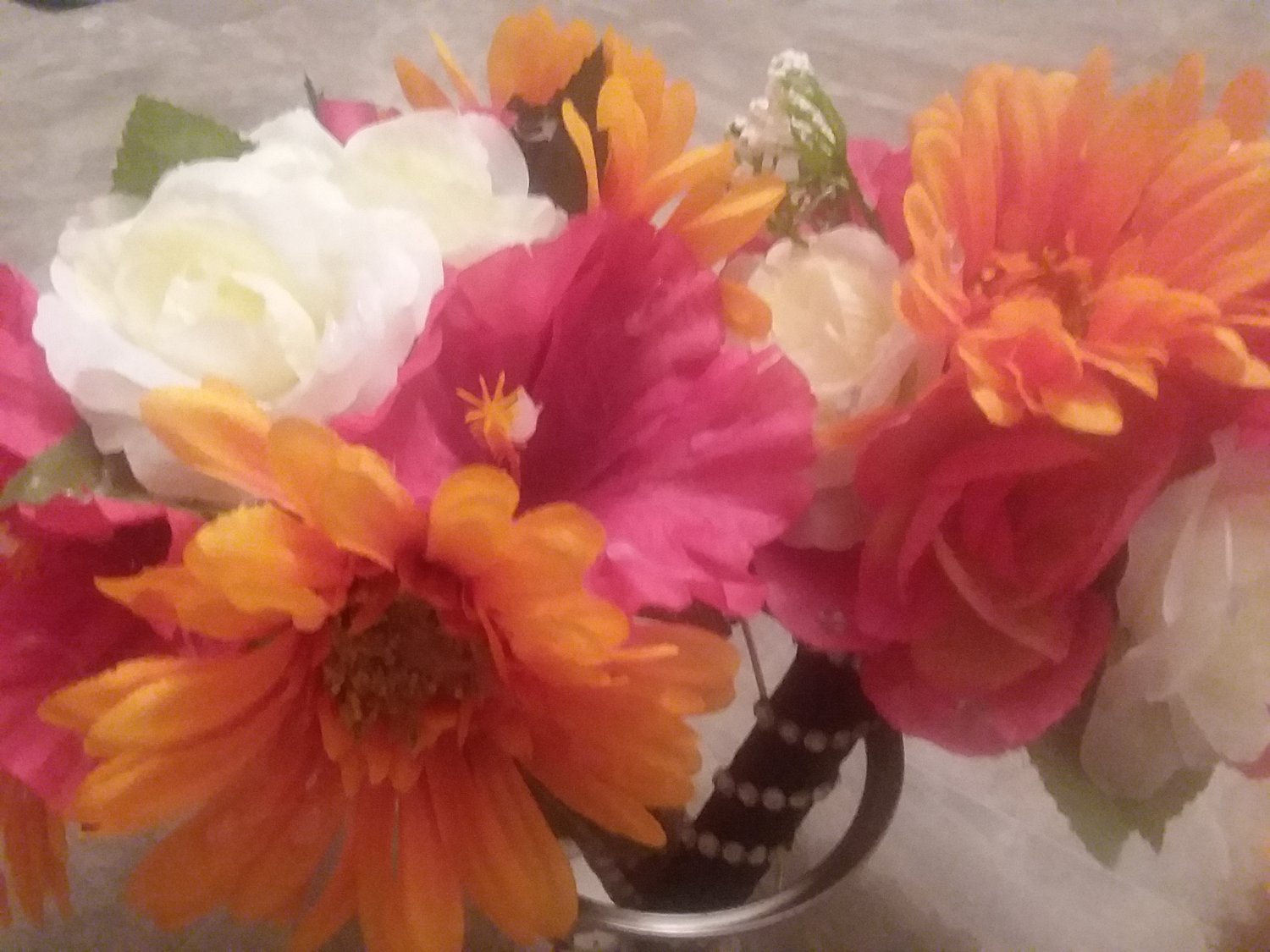 Silk Flower Bridesmaid Bouquet