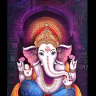 Shree Ganesh Sparkle Print Sticker Poster Without Frame (20 X 40 Inches)