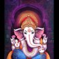 Shree Ganesh Sparkle Print Sticker Poster Without Frame (20 X 40 Inches)