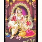 Smart Radha Krishna Sparkle Print Wall Sticker Poster Without Frame (20 X 28 Inches)