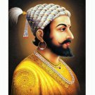 Maratha Shivaji Maharaj Sparkle Print Wall Sticker Poster Without Frame (20 X 28 Inches)