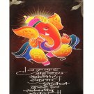 Shree Ganesh Sparkle Print Wall Sticker Poster Without Frame (20 X 28 Inches)