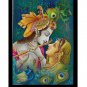 Radha Krishna Sparkle Print Wall Sticker Poster Without Frame (20 X 28 Inches)