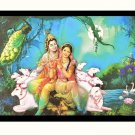 Elagant Radha Krishna Sparkle Print Wall Sticker Poster Without Frame (20 X 28 Inches)