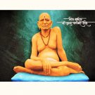 Swami Samarth Sparkle Print Wall Sticker Poster Without Frame (20 X 28 Inches)
