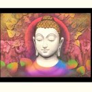 Elegant Buddha Sparkle Print Wall Sticker Poster Without Frame (20 X 28 Inches)