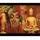 Gautam Buddha Sparkle Print Wall Sticker Poster Without Frame ( 20 X 28 Inches)